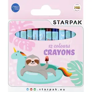 Wax crayons STARPAK set of 12 colors Koala – STK KRE143