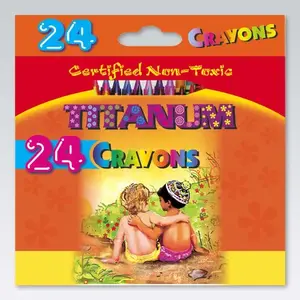 Crayons Titanum Kredki świecowe 24 colors (2124D) - wax crayons set, 24 pieces