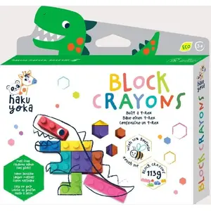 Colored Crayon Blocks AVENIR T-Rex – children’s block crayons set