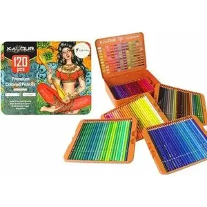 Colored Pencils set, LEANToys Kredki 120 pieces