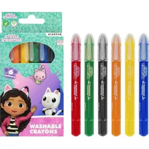 Wax crayons STARPAK Gabby S washable set 6 colors (STK KRE136)