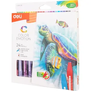 Oil Pastels DEli C20120 — DEli 24 colors set