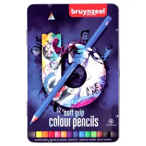 Colour pencils BRUYNZEEL SAKURA 60212001 — blue set, 12 pieces, box