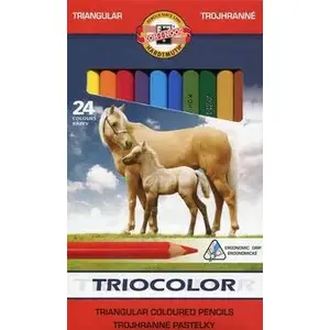 Colored pencils KOH-I-NOOR Triocolor triangular set — 24 colors
