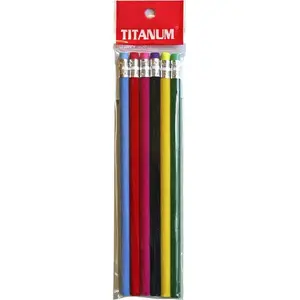 Zīmuli komplekts Titanum 6 gab., zamša apdare — modelis 76776
