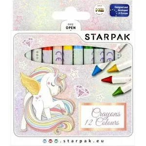 Wax Crayons STARPAK set of 12 colors, ET838138/ALL