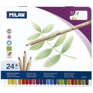 Colored Pencil Set Milan 24 colors — wooden pencils for drawing and coloring