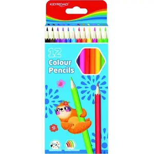 Colored pencil set Keyroad KR972397 — 12 hexagonal pencils, 2.9 mm lead, boxed