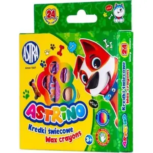 Crayon set Astra TARGI Astrino — 24 colors, 8 mm wax sticks