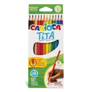 Carioca Tita Multi 12 pcs — colored pens, synthetic resin, Italy, pack 12
