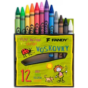 Vaska krītiņi FANDY Seal — 12 krāsas, komplekts