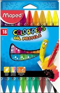 Colored oil pastels Maped Color'Peps 18 colors (175496) - Maped oil pastels set, 18 pcs