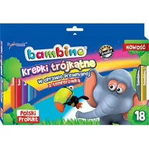 Colored Pencils st. majewski BAMBINO triangular wooden set 18 colors with sharpener
