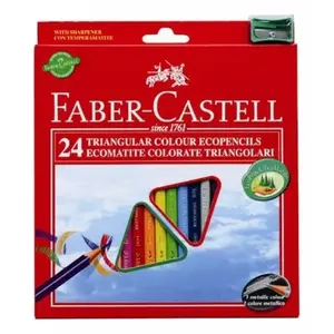 Colour pencils Faber-Castell 120524 — wooden set, 24 pieces, multicolour