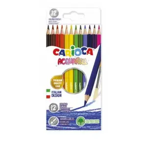 Цветные карандаши Carioca 42857 — набор 12 цветов, выдвижной колпачок, длина 384 мм