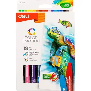 Oil Pastels DEli C20110 — DEli 18 colors oil pastel set