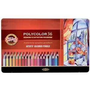 Colored pencils KOH-I-NOOR Polycolor — set of 36 artistic pencils