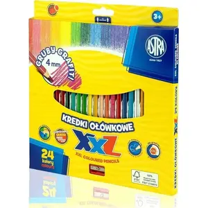 Colored Pencil Set Astra hexagonal wooden pencils — 24 colors