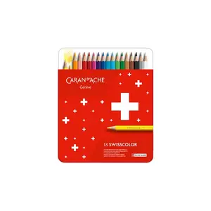Colored pencils Caran d`Arche 1284.718 — 18 pcs, assorted colours, soft lead, Switzerland