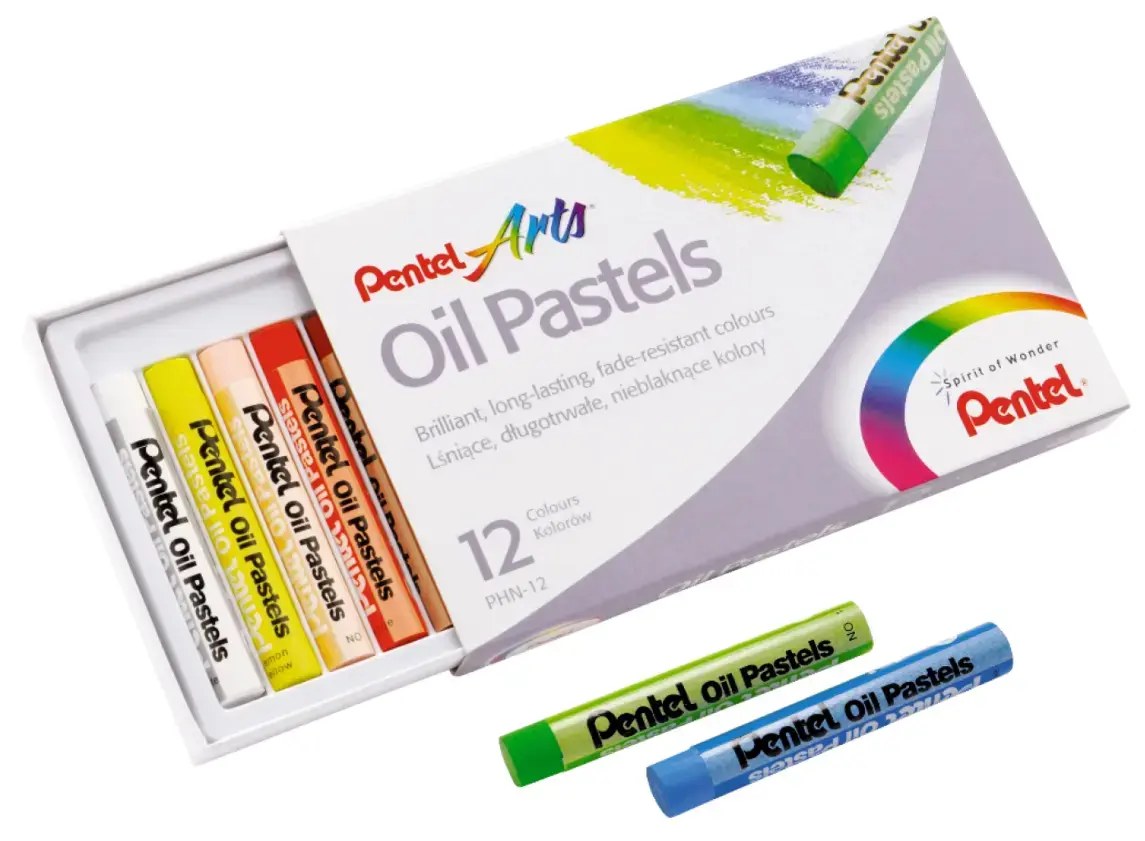 Eļļas pasteles Pentel PHN-12, 12 gab. Photo 2