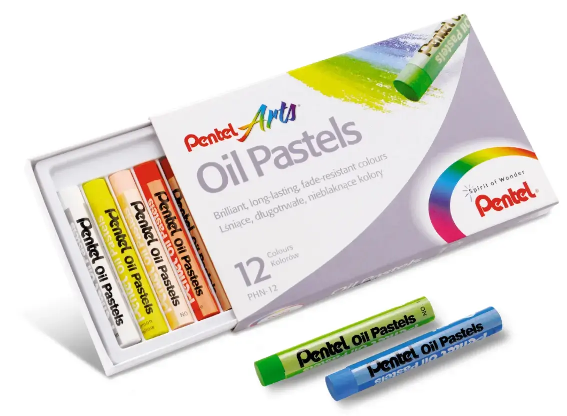 Eļļas pasteles Pentel PHN-12, 12 gab. Photo 3