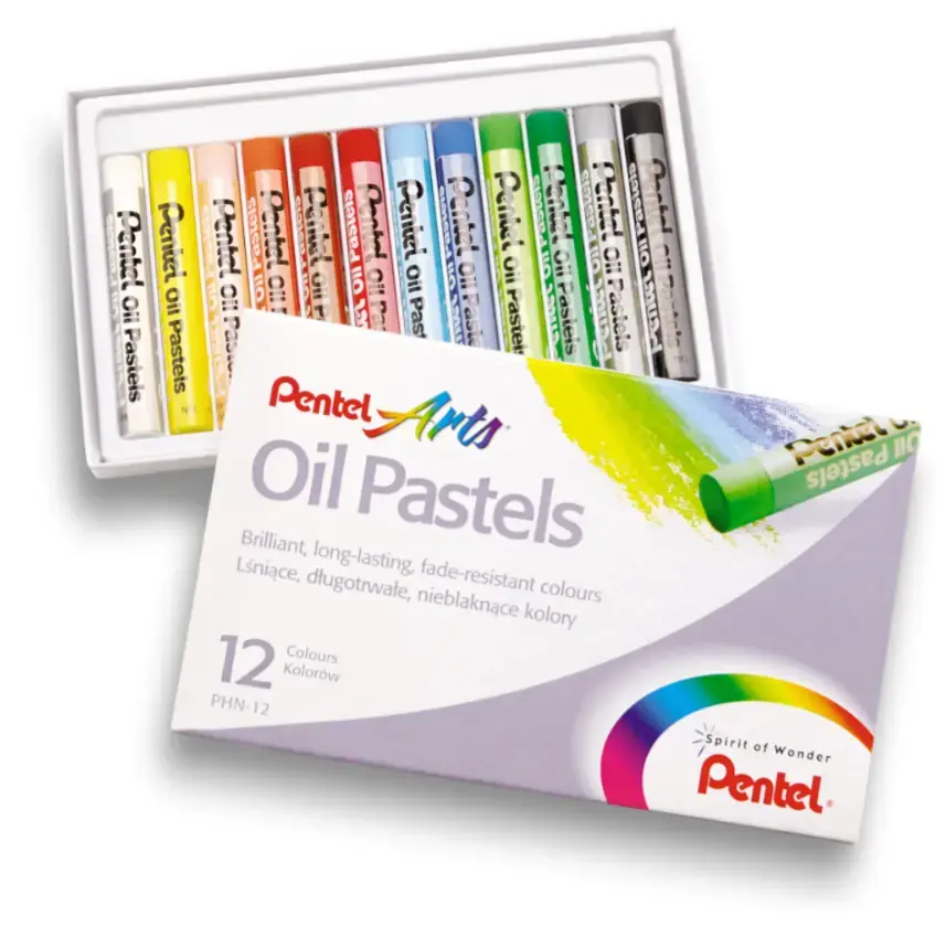 Eļļas pasteles Pentel PHN-12, 12 gab. Photo 5