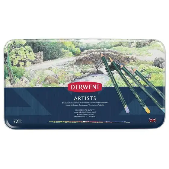 Derwent 32097 colour pencil set — 72 wax-based Photo 2
