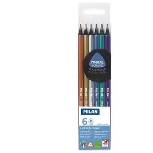 Colored Pencils Milan Triangular Metallic 6 Colors, model 07102306