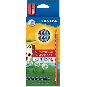 Colored pencils set FILA Groove 12 colors with sharpener LYRA L2821120