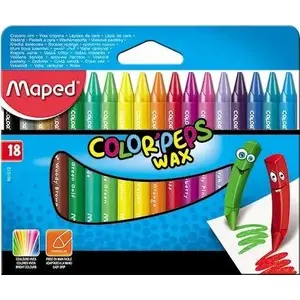 Crayon set Maped Colorpeps — Maped 18 wax crayons