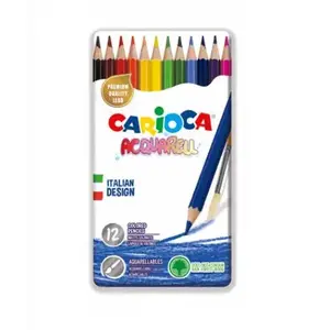 Colored pencils Carioca 42859 — 12 pcs, fixed lid, assorted colors, length 336 mm