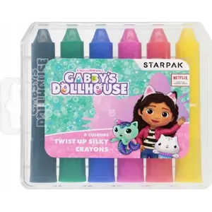 Colored stick crayons STARPAK Gabby set of 6 colors, cardboard tube packaging, MPN STK KRE135