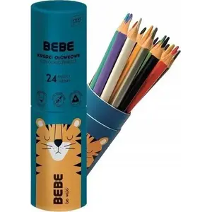 Krāsainu zīmuļu komplekts Bebe ET329820/ALL — 24 izturīgas krāsas tūbā