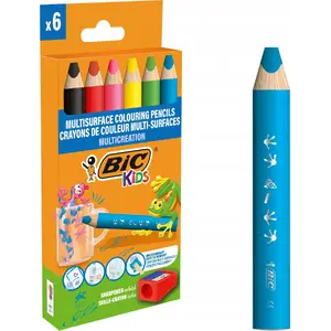 Цветные карандаши BIC OLO набор 6 шт — модель 515220, цветные карандаши