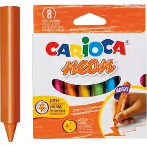 Vaska krītiņi TEKA CARIOCA maxi neon — 8 krāsas, MPN 610953