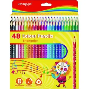 Colored Pencil Set Keyroad KR972504 — triangular, 3 mm leads, 48 pieces, box