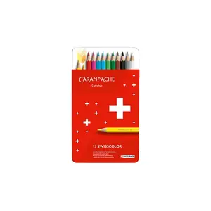 Pencil set Caran d'Arche 1284.712 — 12 pcs, assorted soft colours, FSC, CE, Switzerland