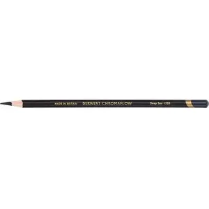 Colored pencil Derwent Chromaflow Deep Sea by Derwent — single pencil, oil-based core, shade 'Deep Sea'