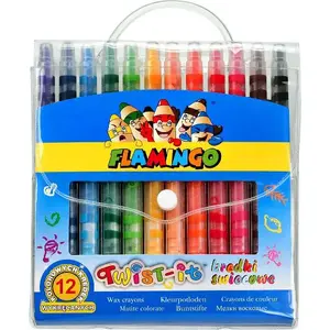Colored Twist-Up Crayons Titanum 12 Colors — Titanum 185335