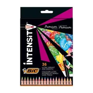 Набор пастельных карандашей BIC Intensity Premium 36 шт — ассорти цветов