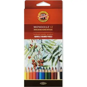 Watercolor Pencils KOH-I-NOOR Mondeluz — Set of 12 colors
