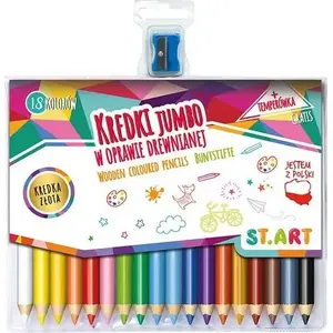 Colored pencils st. majewski ST.ART — set of 18, wood-cased, break-resistant cores