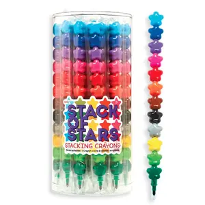 Box of Kolorowe Baloniki OOLY Stack of Stars — 24-piece multicolour set, multicolour writing colours