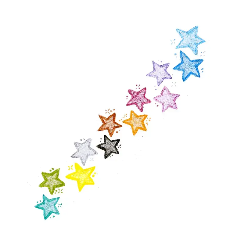 Kolorowe Baloniki OOLY Stack of Stars — 24 gab. Photo 6