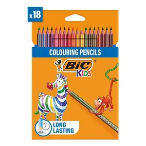 Colour pencil set BIC 9505241 — pastel pencils, 18 pieces, assorted colours