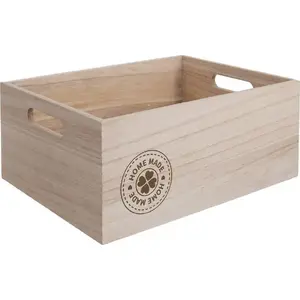 Wooden Storage Crate ORION HOME MADE 26×16×11 cm — multipurpose box for vegetables and fruits