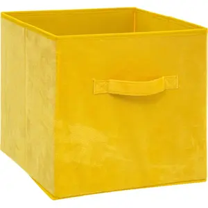 Storage box for clothes 5_five DO KALLAXA yellow fabric container model 160455D