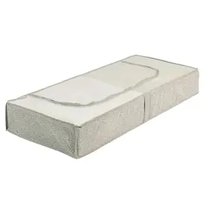 Soft clothing storage bag Wenko 64514100 — taupe fleece, 105×45×15 cm