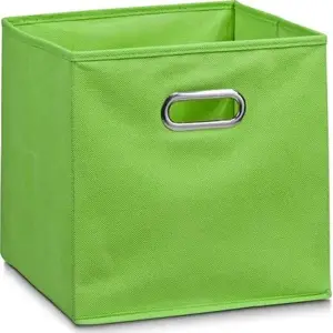 Storage box ZELLER smooth with opening 28×28×28 cm, green