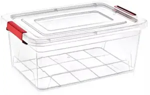 Plastic storage box Katex SMART BOX transparent 15 L (42×28×17 cm)